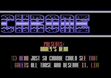 Orrey's Demo